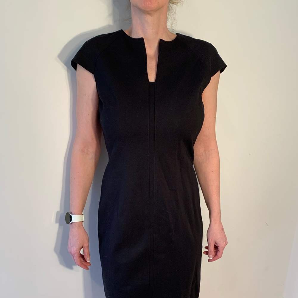 Ladies Brooks Brothers Black classic short sleeve dress